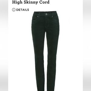 CAbi High Skinny Cord-Spruce Green